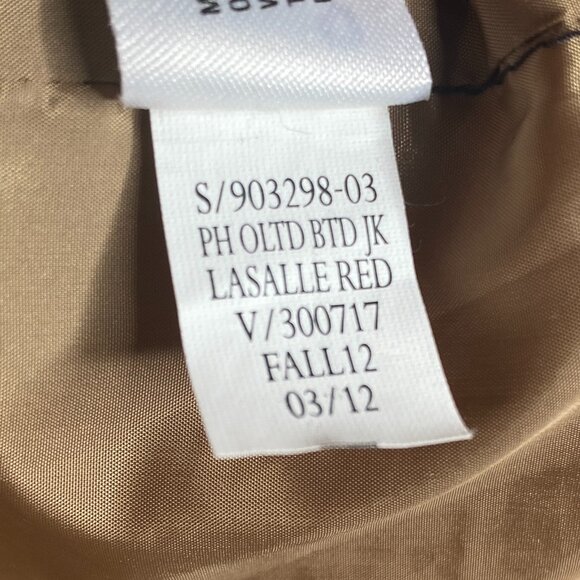 Gap Puffer Jacket Quilted LaSalle Red Belted Small Zip Snap Winter Warmth - Picture 8 of 11